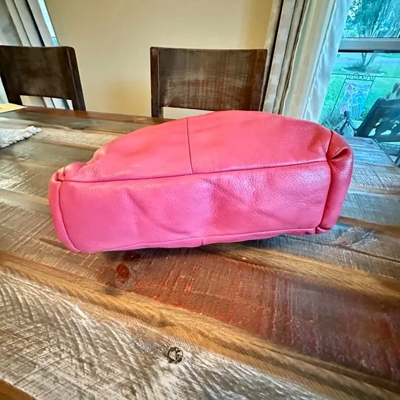 🌺C O A C H shoulder bag Rose Pink leather Great condition !!🌺 - Picture 9 of 16